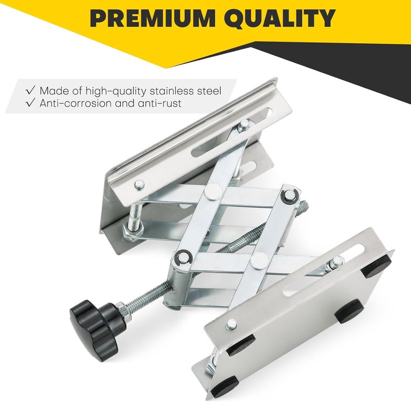Acymner 4" x 4" Lift Table Lab Scissor Stand Platform | Stainless Steel Laboratory Lift Stand, Lab Lift Stand Table Lifting Jack Platform, Expandable Lift Height Range 1.7"/45mm to 5.9"/150mm - Image 4